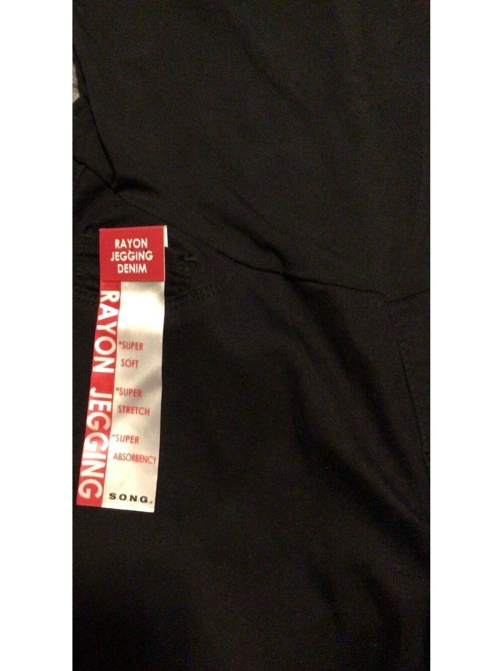 Song Maternity Curvy Skinny Ankle Rayon Jeggings Denim Black Size Small - Picture 5 of 7